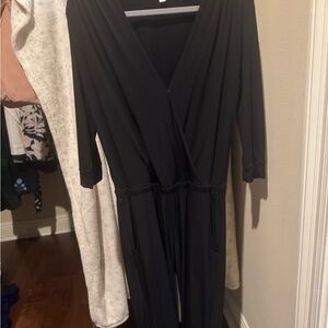 Veronica M Black Long Sleeve Jumpsuit